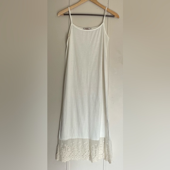 Melody Women's Full Lace Slip Extender Solid Knit Skirt Extender - Picture 2 of 8